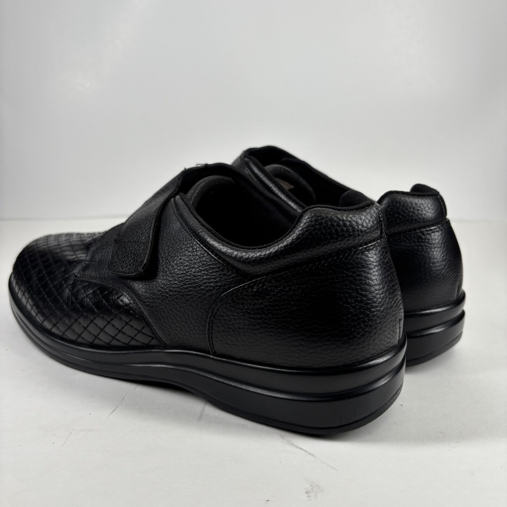 Stride Lite Classic Sydney Men's 12W/Women's 13XW Black Leather Diabetic Shoes - Picture 11 of 16